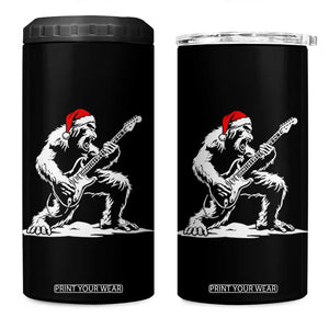 Funny Bigfoot Guitar 4 in 1 Can Cooler Tumbler Rock and Roll Christmas TS14 One Size: 16 oz Black Print Your Wear
