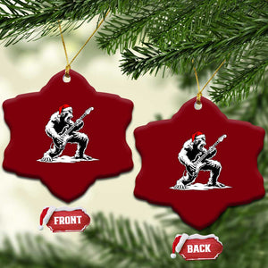 Funny Bigfoot Guitar Ceramic Ornament Rock and Roll Xmas TS14 Print Your Wear