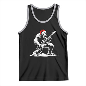 Funny Bigfoot Guitar Tank Top Rock and Roll Christmas TS14 Black Athletic Heather Print Your Wear