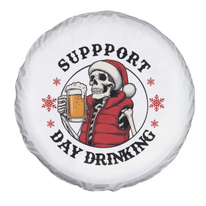 Funny Skeleton Beer Christmas Spare Tire Cover Support Day Drinking TS14 Print Your Wear