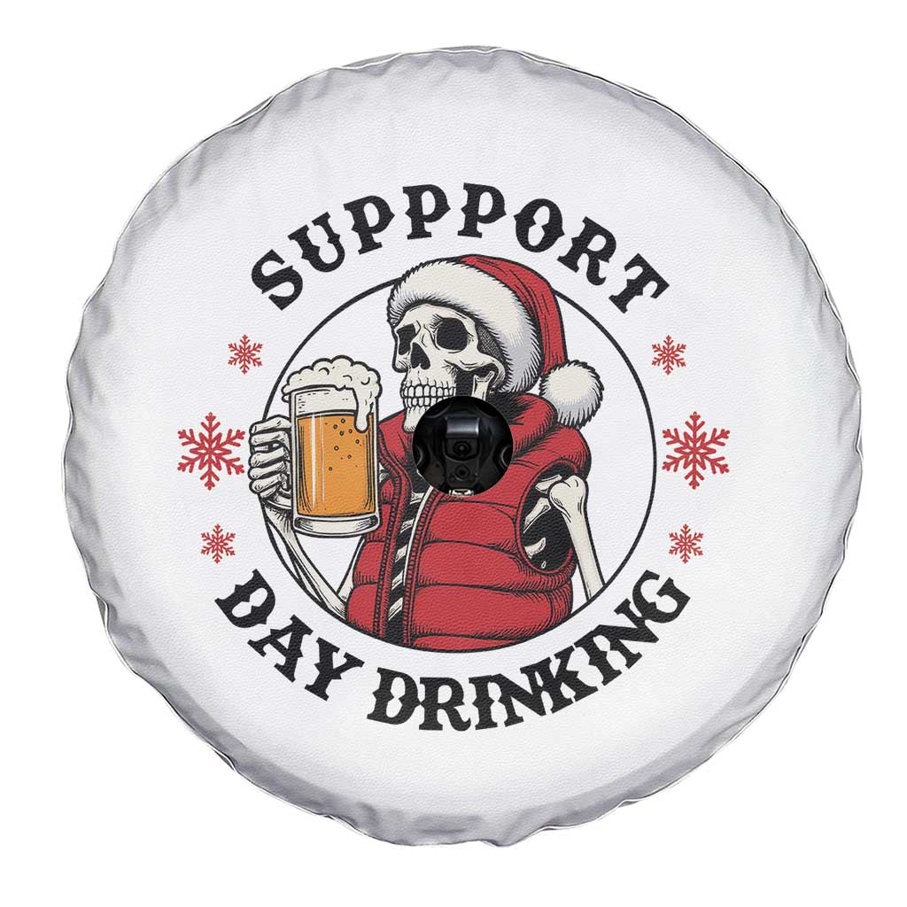 Funny Skeleton Beer Christmas Spare Tire Cover Support Day Drinking TS14 Print Your Wear