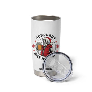 Funny Skeleton Beer Christmas Tumbler Cup Support Day Drinking TS14 Print Your Wear