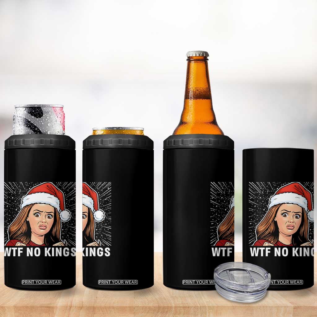 No Kings 4 in 1 Can Cooler Tumbler Funny Doll Face Meme Christmas TS14 Print Your Wear