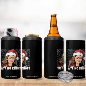 No Kings 4 in 1 Can Cooler Tumbler Funny Doll Face Meme Christmas TS14 Print Your Wear