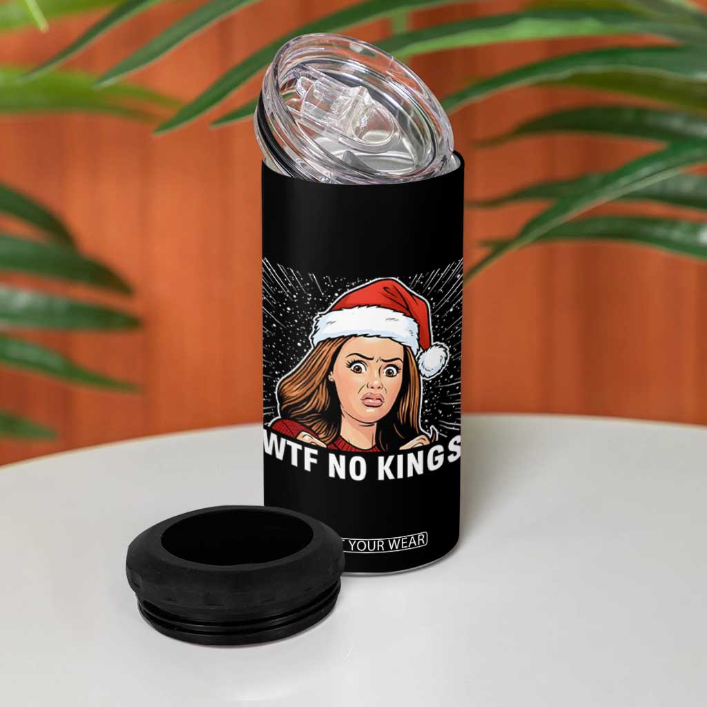 No Kings 4 in 1 Can Cooler Tumbler Funny Doll Face Meme Christmas TS14 Print Your Wear