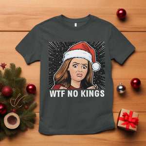 No Kings T Shirt Funny Doll Face Meme Christmas TS14 Dark Heather Print Your Wear