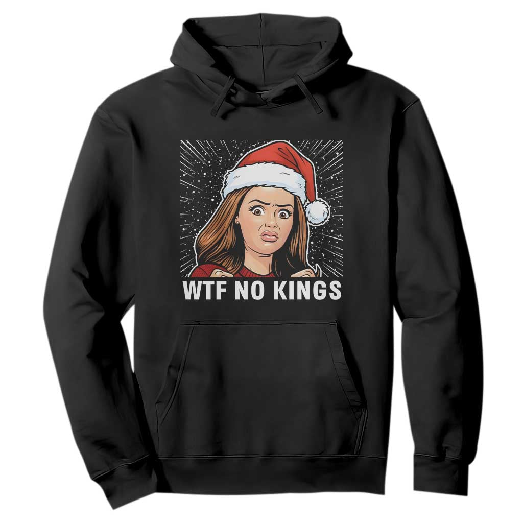 No Kings Hoodie Funny Doll Face Meme Christmas TS14 Black Print Your Wear