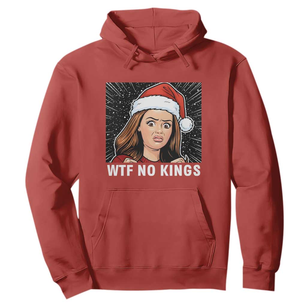 No Kings Hoodie Funny Doll Face Meme Christmas TS14 Red Print Your Wear