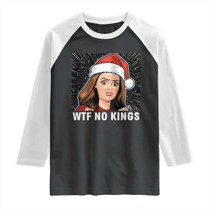 No Kings Raglan Shirt Funny Doll Face Meme Christmas TS14 Black White Print Your Wear