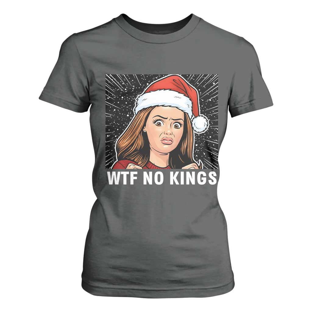 No Kings T Shirt For Women Funny Doll Face Meme Christmas TS14 Dark Heather Print Your Wear