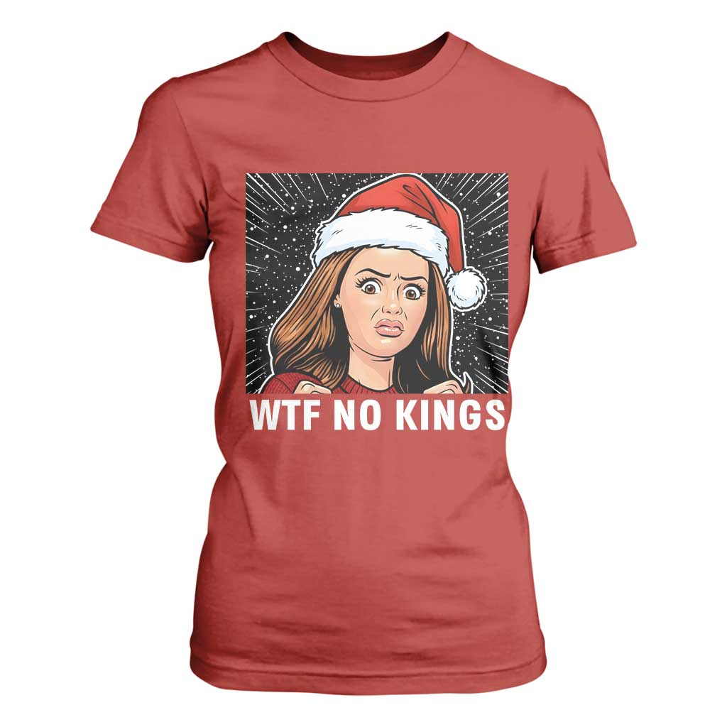No Kings T Shirt For Women Funny Doll Face Meme Christmas TS14 Red Print Your Wear