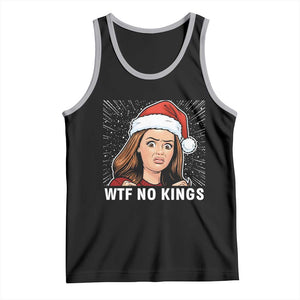No Kings Tank Top Funny Doll Face Meme Christmas TS14 Black Athletic Heather Print Your Wear