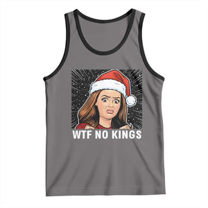 No Kings Tank Top Funny Doll Face Meme Christmas TS14 Deep Heather Black Print Your Wear