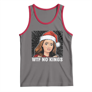 No Kings Tank Top Funny Doll Face Meme Christmas TS14 Deep Heather Red Print Your Wear