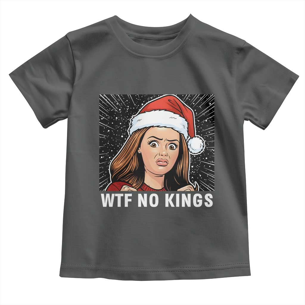 No Kings Toddler T Shirt Funny Doll Face Meme Christmas TS14 Dark Heather Print Your Wear