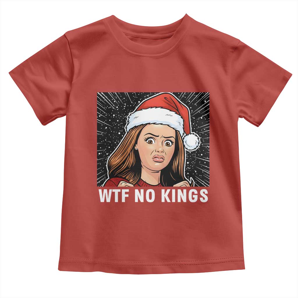 No Kings Toddler T Shirt Funny Doll Face Meme Christmas TS14 Red Print Your Wear