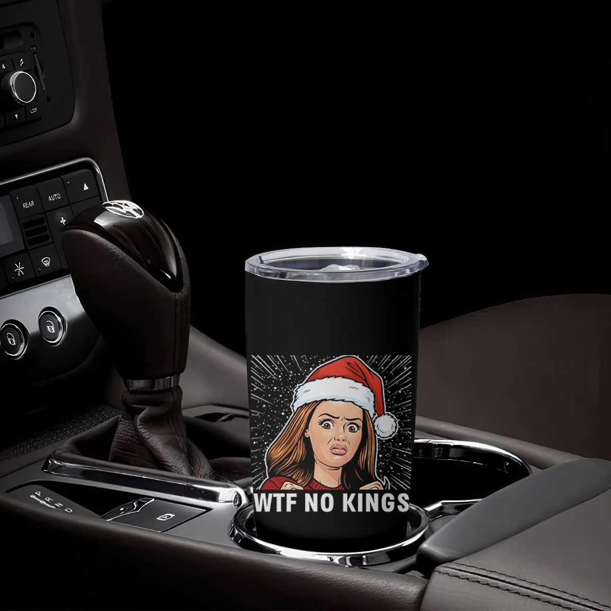 No Kings Tumbler Cup Funny Doll Face Meme Christmas TS14 Print Your Wear