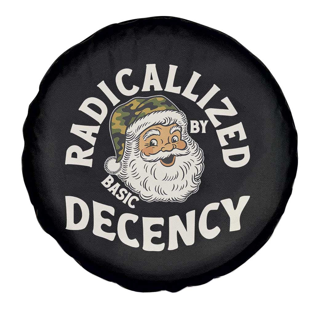 Funny Santa Camo Christmas Spare Tire Cover Radicalized By Basic Decency TS14 Print Your Wear