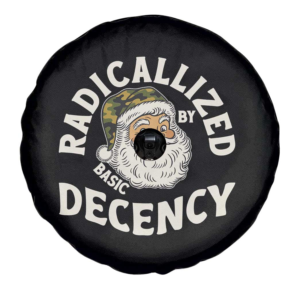 Funny Santa Camo Christmas Spare Tire Cover Radicalized By Basic Decency TS14 Print Your Wear