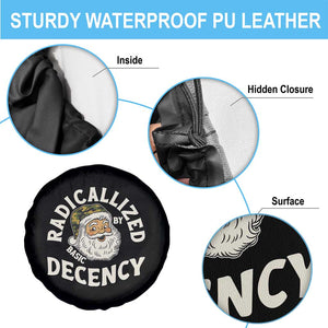 Funny Santa Camo Christmas Spare Tire Cover Radicalized By Basic Decency TS14 Print Your Wear