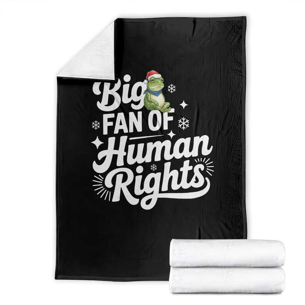 Resist Frog Christmas Throw Blanket Big Fan Of Human Rights Political Meme TS14 Black Print Your Wear