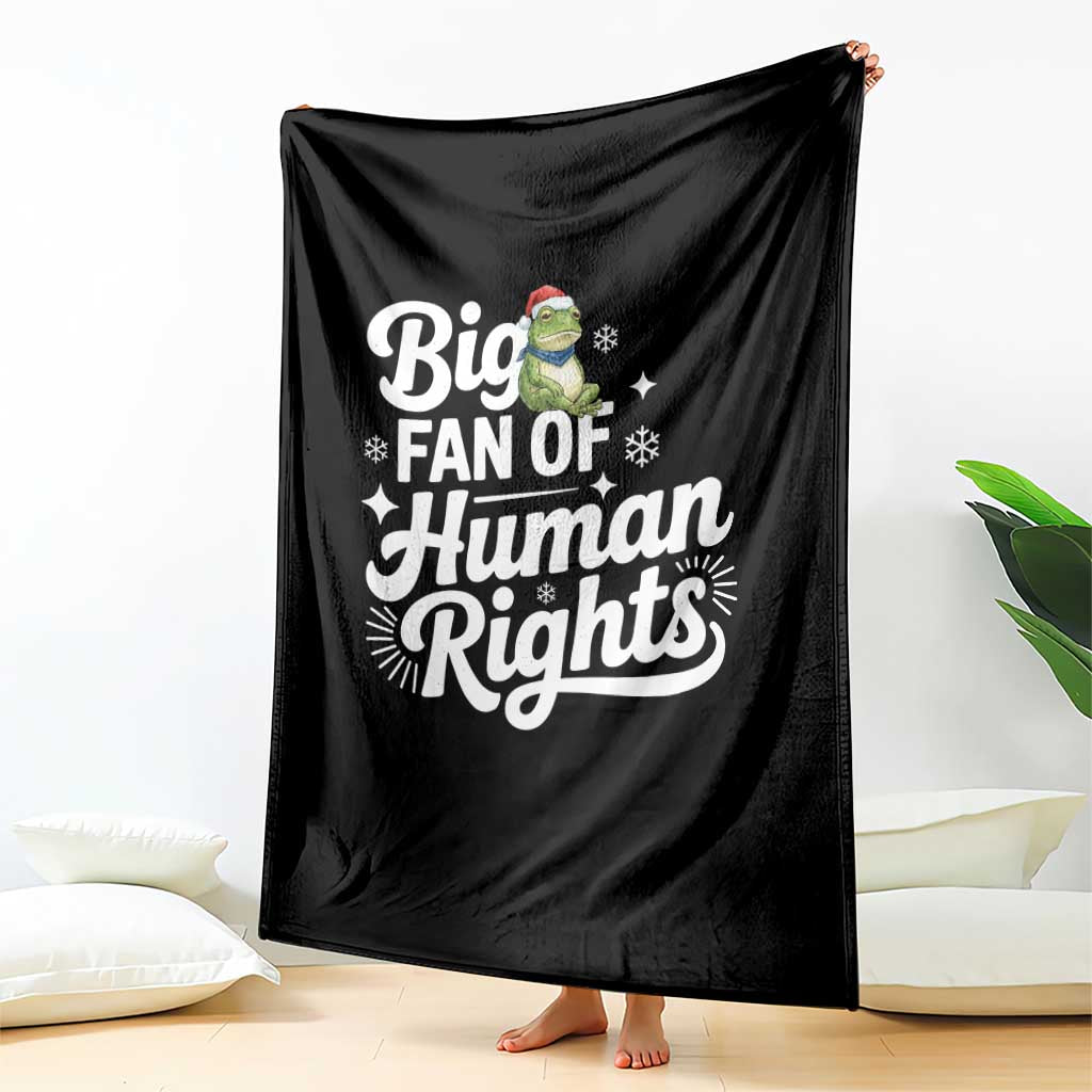 Resist Frog Christmas Throw Blanket Big Fan Of Human Rights Political Meme TS14 Print Your Wear