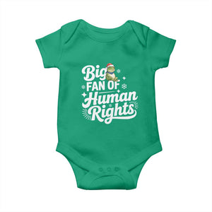 Resist Frog Christmas Baby Onesie Big Fan Of Human Rights Political Meme TS14 Irish Green Print Your Wear