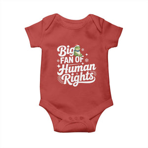 Resist Frog Christmas Baby Onesie Big Fan Of Human Rights Political Meme TS14 Red Print Your Wear