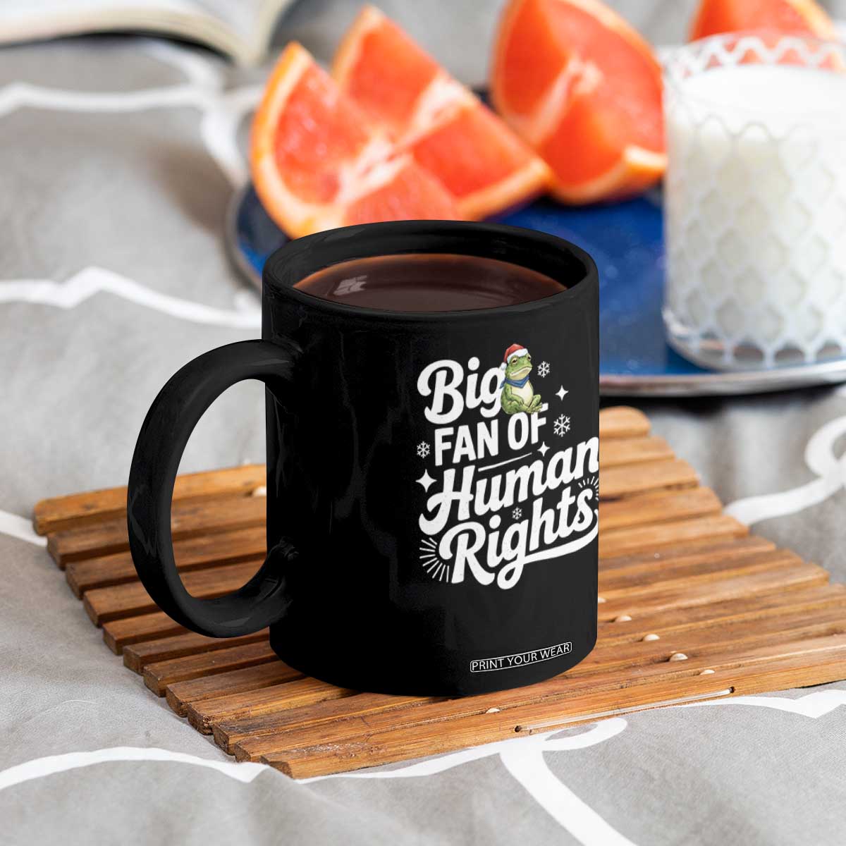 Resist Frog Christmas Coffee Mug Big Fan Of Human Rights Political Meme TS14 Print Your Wear