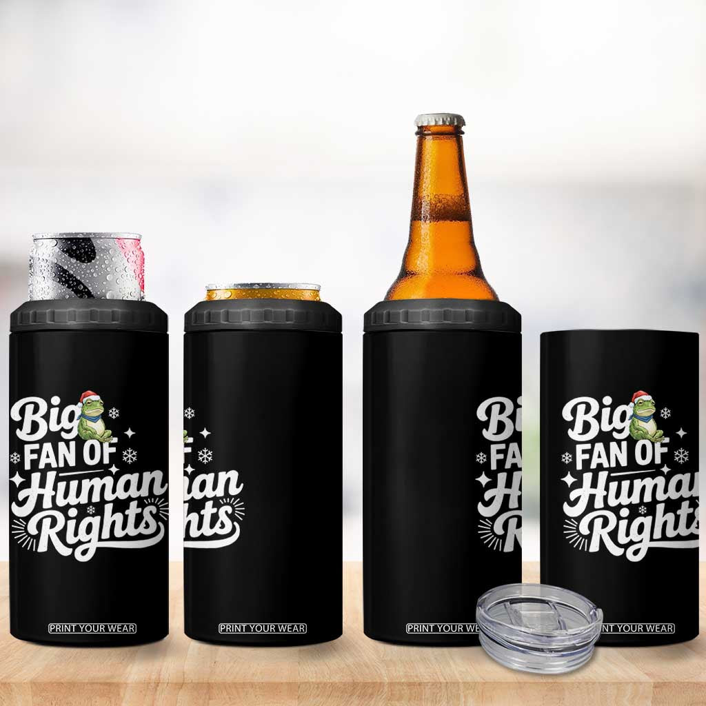 Resist Frog Christmas 4 in 1 Can Cooler Tumbler Big Fan Of Human Rights Political Meme TS14 Print Your Wear