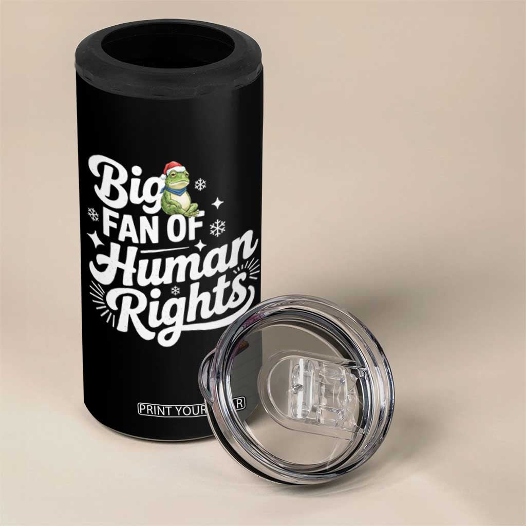 Resist Frog Christmas 4 in 1 Can Cooler Tumbler Big Fan Of Human Rights Political Meme TS14 Print Your Wear