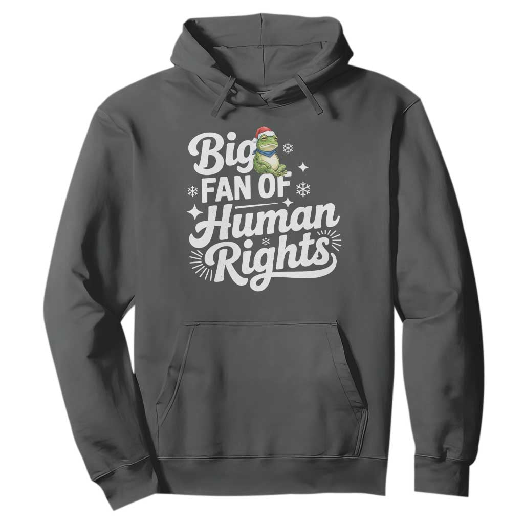 Resist Frog Christmas Hoodie Big Fan Of Human Rights Political Meme TS14 Dark Heather Print Your Wear
