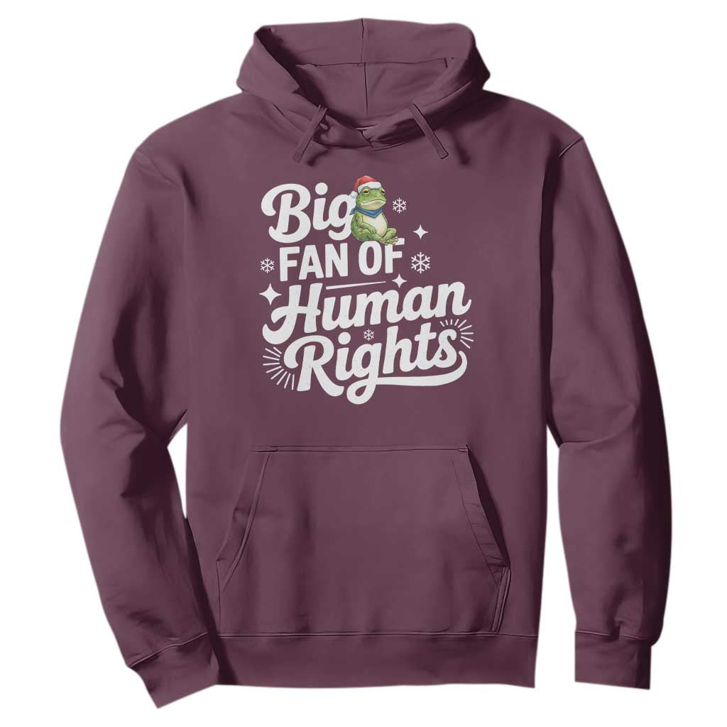Resist Frog Christmas Hoodie Big Fan Of Human Rights Political Meme TS14 Maroon Print Your Wear