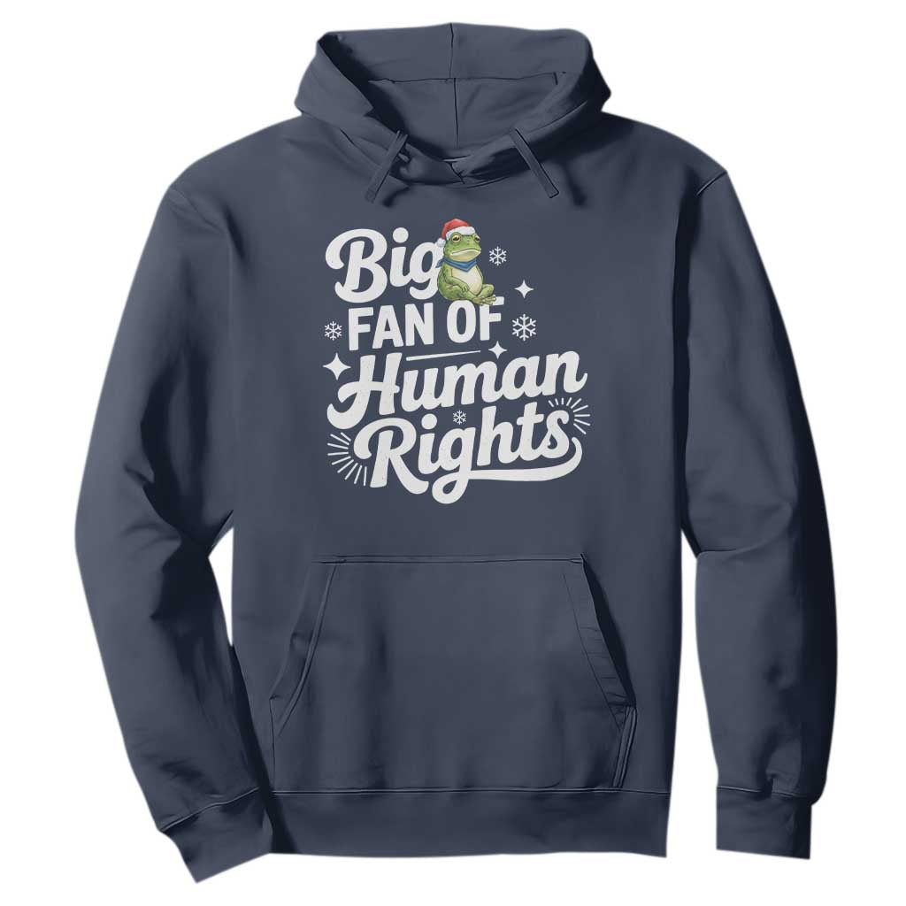 Resist Frog Christmas Hoodie Big Fan Of Human Rights Political Meme TS14 Navy Print Your Wear