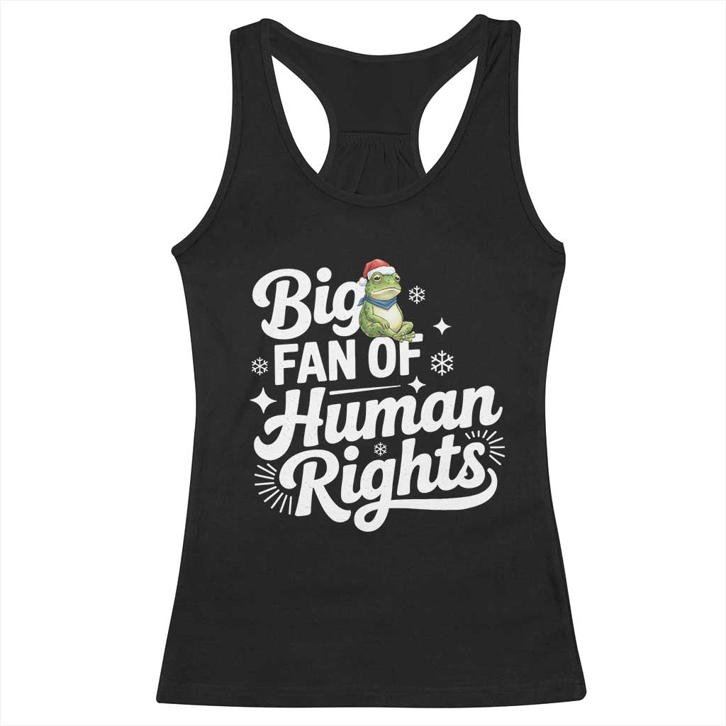 Resist Frog Christmas Racerback Tank Top Big Fan Of Human Rights Political Meme TS14 Black Print Your Wear