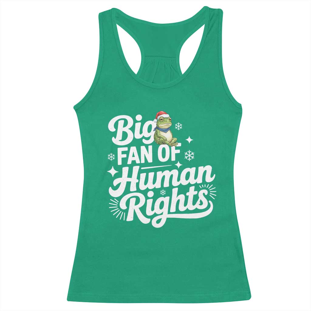 Resist Frog Christmas Racerback Tank Top Big Fan Of Human Rights Political Meme TS14 Irish Green Print Your Wear