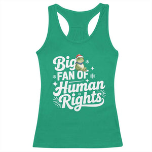 Resist Frog Christmas Racerback Tank Top Big Fan Of Human Rights Political Meme TS14 Irish Green Print Your Wear