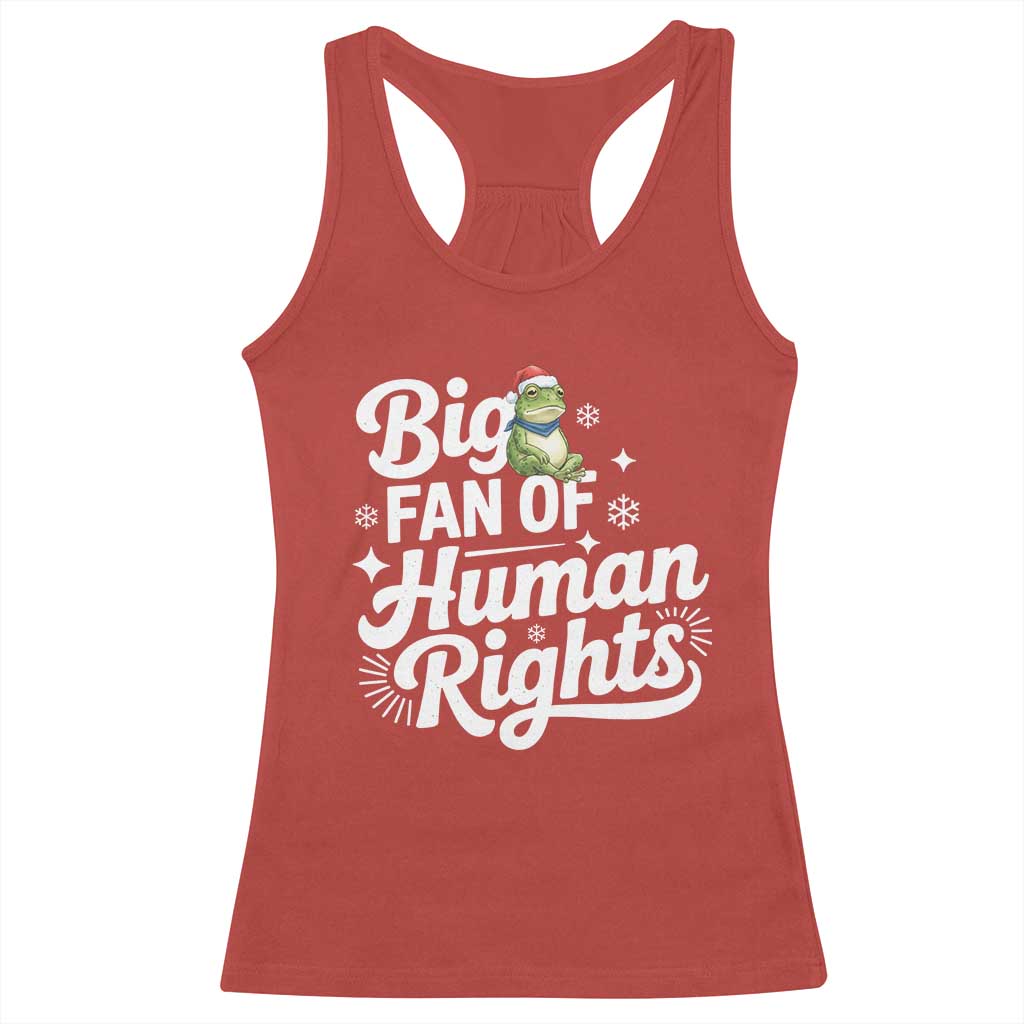 Resist Frog Christmas Racerback Tank Top Big Fan Of Human Rights Political Meme TS14 Red Print Your Wear