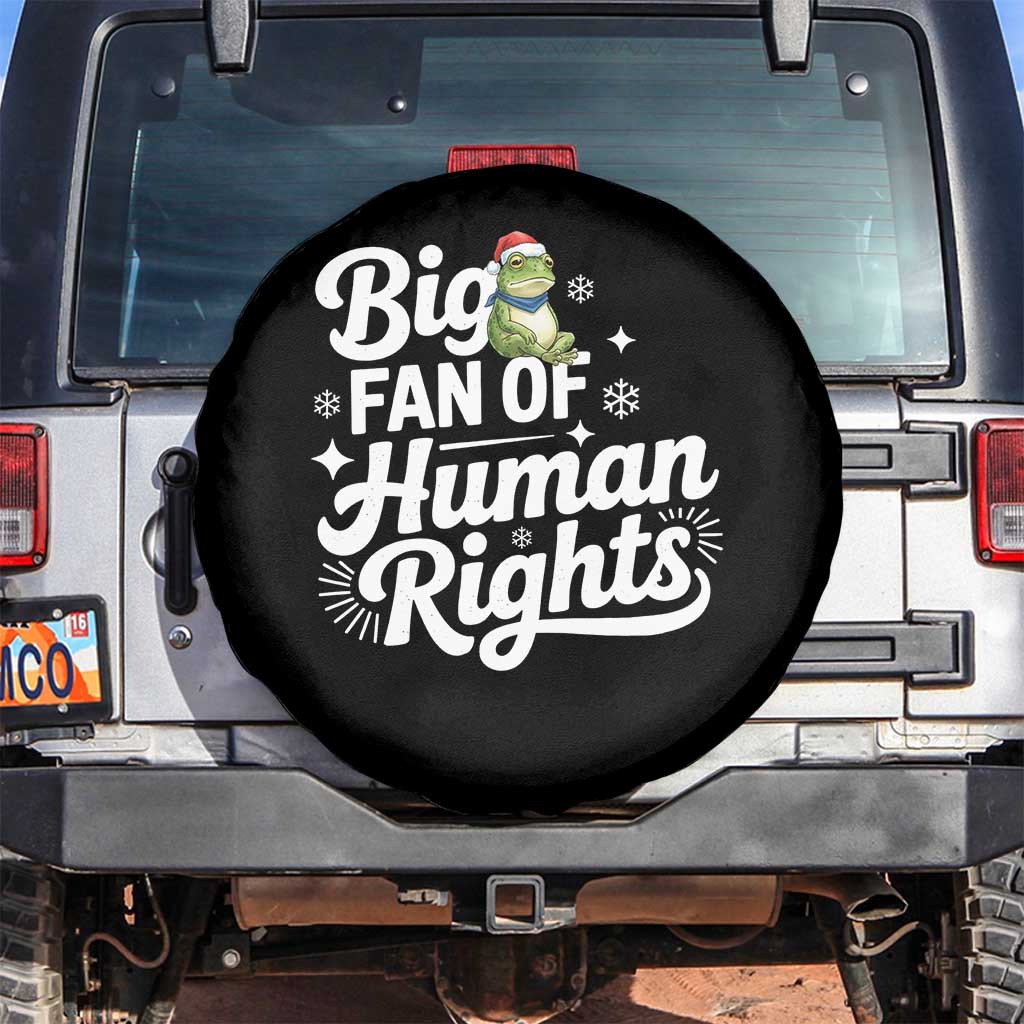 Resist Frog Christmas Spare Tire Cover Big Fan Of Human Rights Political Meme TS14 No hole Black Print Your Wear