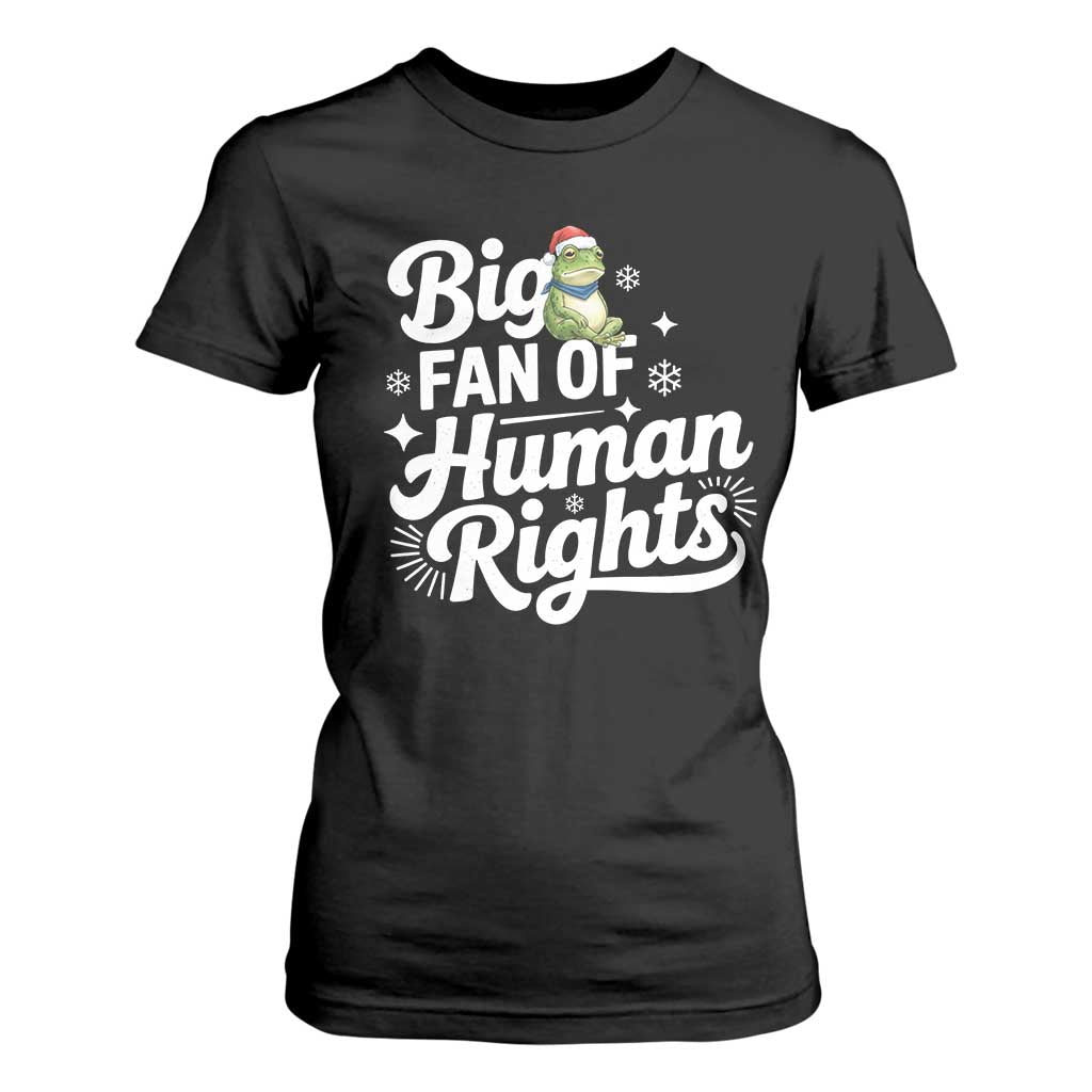 Resist Frog Christmas T Shirt For Women Big Fan Of Human Rights Political Meme TS14 Black Print Your Wear