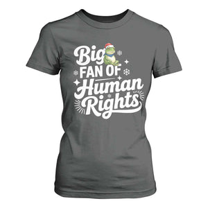 Resist Frog Christmas T Shirt For Women Big Fan Of Human Rights Political Meme TS14 Dark Heather Print Your Wear
