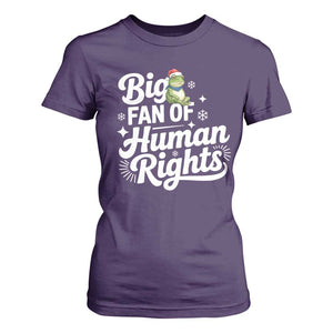 Resist Frog Christmas T Shirt For Women Big Fan Of Human Rights Political Meme TS14 Purple Print Your Wear