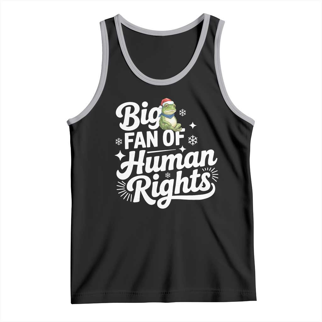 Resist Frog Christmas Tank Top Big Fan Of Human Rights Political Meme TS14 Black Athletic Heather Print Your Wear
