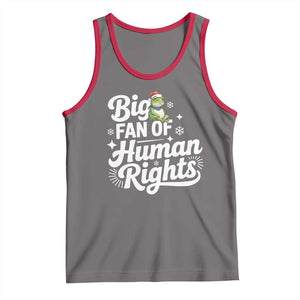 Resist Frog Christmas Tank Top Big Fan Of Human Rights Political Meme TS14 Deep Heather Red Print Your Wear