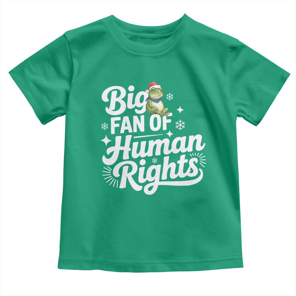 Resist Frog Christmas Toddler T Shirt Big Fan Of Human Rights Political Meme TS14 Irish Green Print Your Wear