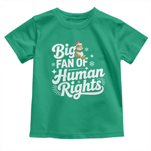 Resist Frog Christmas Toddler T Shirt Big Fan Of Human Rights Political Meme TS14 Irish Green Print Your Wear