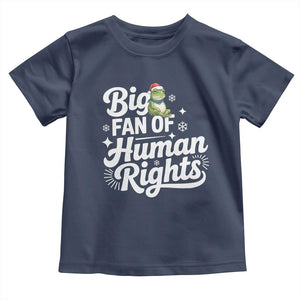 Resist Frog Christmas Toddler T Shirt Big Fan Of Human Rights Political Meme TS14 Navy Print Your Wear