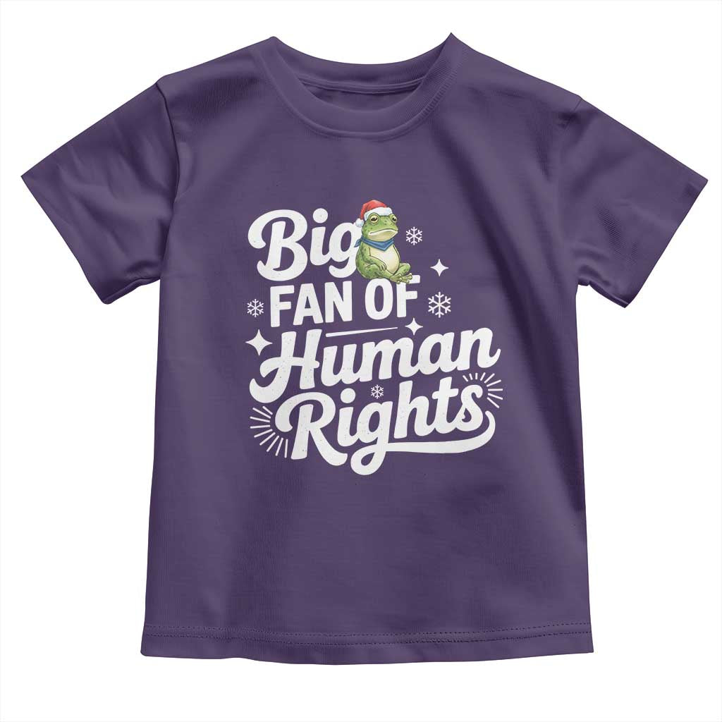 Resist Frog Christmas Toddler T Shirt Big Fan Of Human Rights Political Meme TS14 Purple Print Your Wear