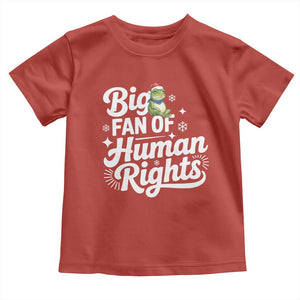 Resist Frog Christmas Toddler T Shirt Big Fan Of Human Rights Political Meme TS14 Red Print Your Wear