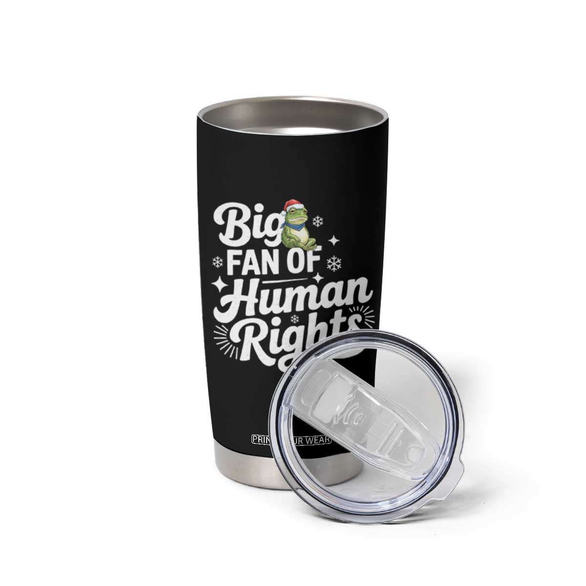 Resist Frog Christmas Tumbler Cup Big Fan Of Human Rights Political Meme TS14 Print Your Wear
